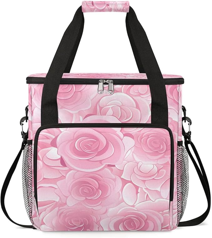 Rose Coffee Maker Carrying Bag for Keurig K-Mini or K-Mini Plus Storage Portable Coffee Maker Travel Bag
