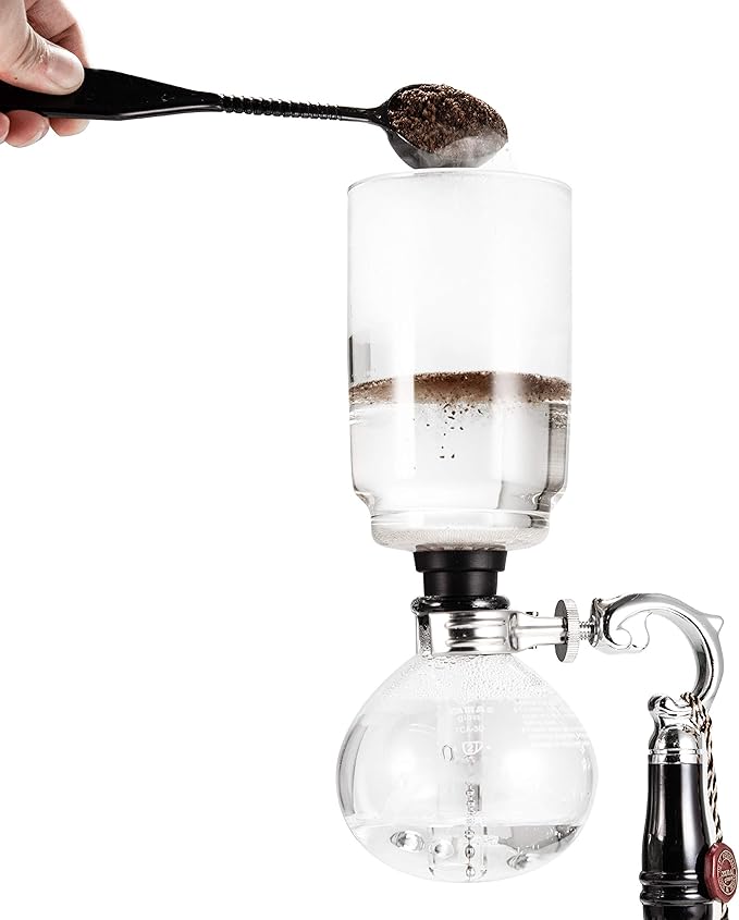 Yama Glass 5 Cup Tabletop Siphon (Syphon) (Alcohol Burner) 20-Ounce Clear