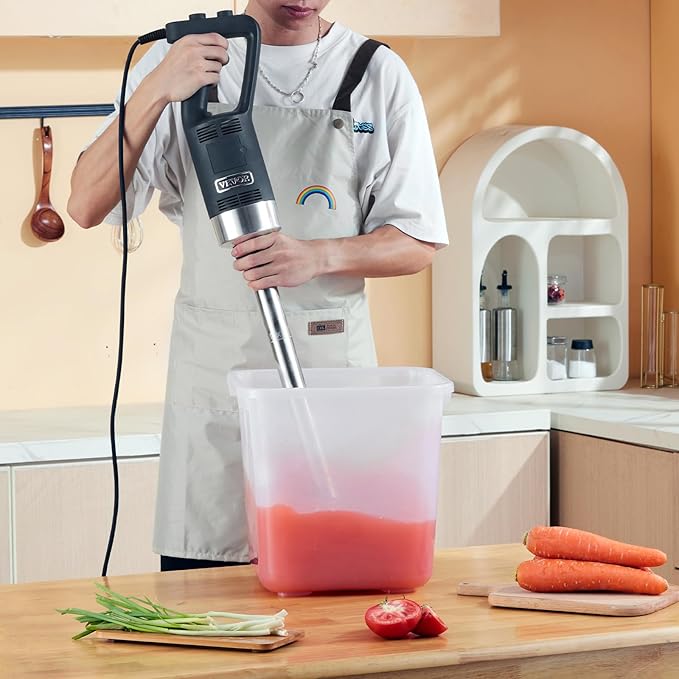 VEVOR Commercial Immersion Blender 500 Watt 20Inch Heavy Duty Hand Mixer Variable Speed Mixer with 304 Stainless Steel Blade Multi-Purpose Portable Mixer for Soup Smoothie Puree Baby Food