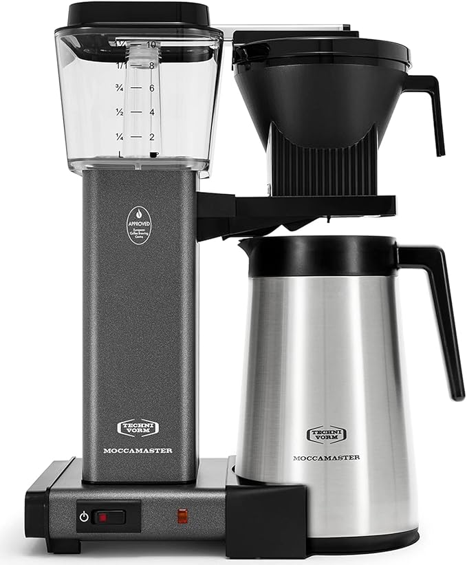 Technivorm Moccamaster 79317 KBGT thermal Carafe 10-Cup Coffee Maker 40 Ounce Stone Grey 1.25l