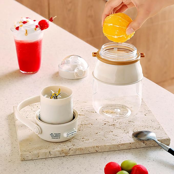 Small Juicing Machine Juices Making Bottle Fruit Juicings Device Juices Maker Multipurpose Suitable for Making Beverage Portable Blender with Digital Display