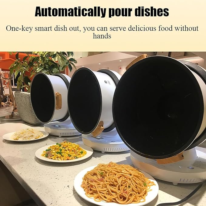 8L Full Automatic Cooking Machine Multi-function Non-stick Pan Stir-fry Machine Cooker Touch Panel Cooker Robot