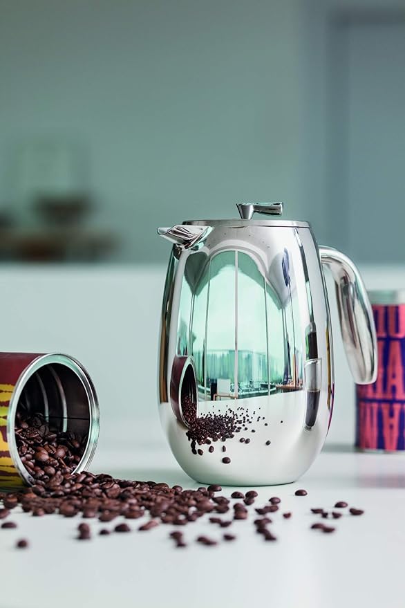 Bodum 51 oz Columbia Thermal French Press Coffee Maker Insulated Double Wall Stainless Steel Chrome