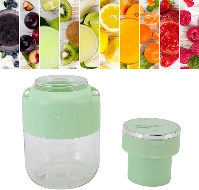 Haofy 800ml Portable Blender for Smoothies Juices USB Rechargeable Personal Blender with 1300mAh Battery Detachable Easy Design for Gym Office Home Camping (Green)