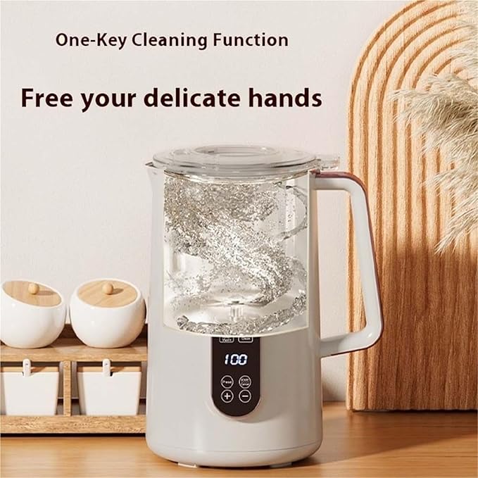 8 in 1 Nut Milk Maker Machine Multifunctional Machine for Making Nut Milk Automatic Nut Milk Blender with Easy Clean Stainless Steel Design for Homemade Almond Milk Soy Milk Oatmeal(1pc)