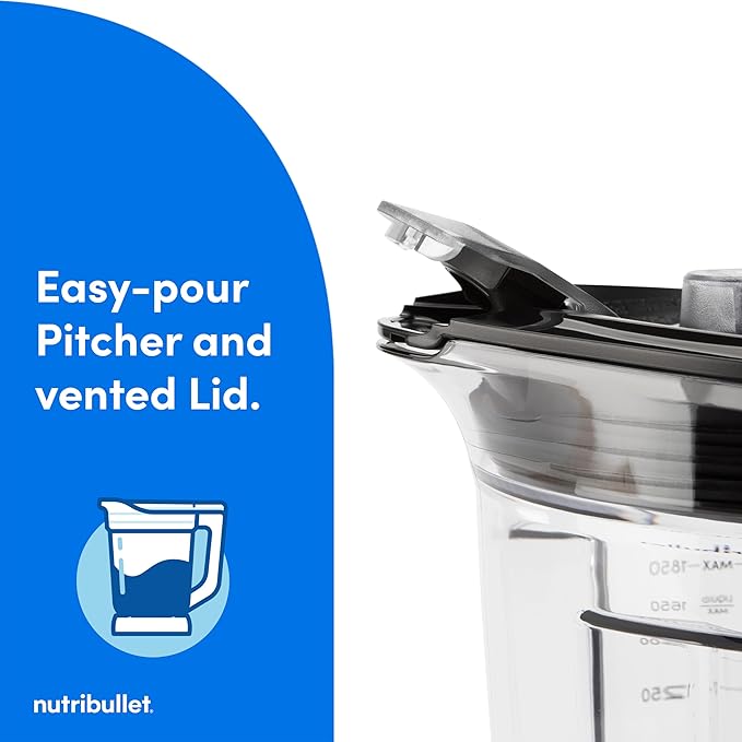 nutribullet SmartSense 5-speed full-size blender 1400 Watt- Matte White
