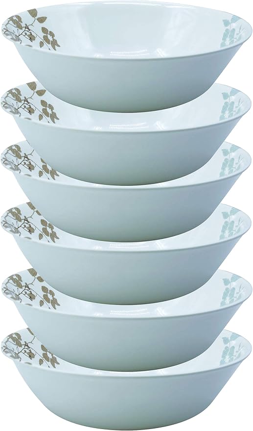 UNIWARE BPA-Free Dishwasher Safe Eco Friendly 100% Melamine Dinnerware Set of 6 Best for Indoor and Outdoor Party (9.5 Soup Bowl)
