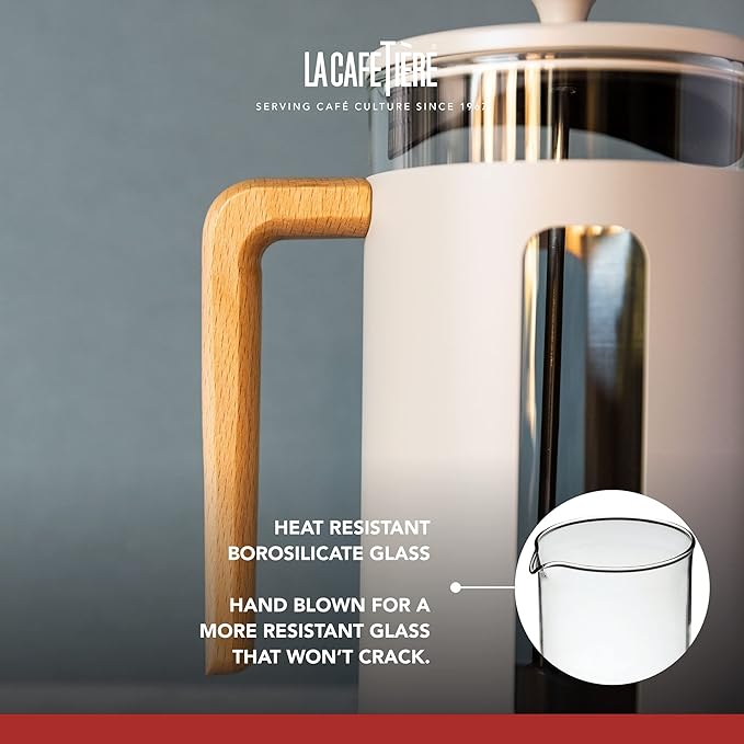La Cafetière Pisa Stainless Steel Cafetière Eight Cup Latte Gift Boxed