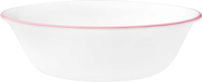 Corelle Adoria Chip and Break Resistant Dinner Set for 4 Person Pink 12-Piece