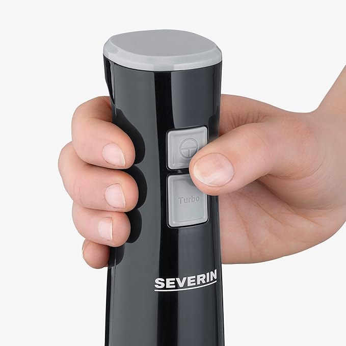 SEVERIN - Hand blender with Turbo function up to 13000 RPM. 170 W. Black/Grey. SM 3770