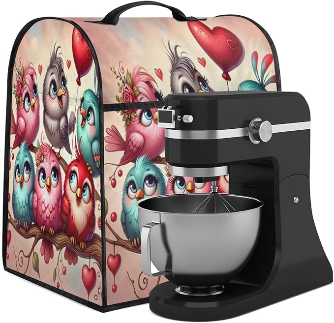 cfpolar Kitchen Aid Mixer Cover Compatible with 6-8 Quarts Animals Cute Owl Stand Mixer Cover Kitchen Aid Mixers Accessories Appliance Organizer Bag Dust Covers with Zipper Pocket