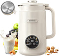 Upgraded 10-in-1 Nut Milk Maker Machine with Stainless Steel Lid 40oz Soy Milk Maker for Almond Oat Coconut Juice Plant Based Milk Maker Blender with 18H Delay/Keep Warm/Self Cleaning