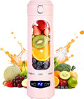 Personal Portable Blender - Smoothies &amp Shakes - 20Oz/600ml Large Capacity High Power Cordless Blender (Pink)