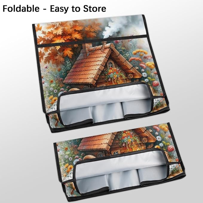 cfpolar Kitchen Aid Mixer Cover Compatible with 6-8 Quarts Autumn Bird Castle Stand Mixer Cover Kitchen Aid Mixers Accessories Appliance Organizer Bag Dust Covers with Zipper Pocket