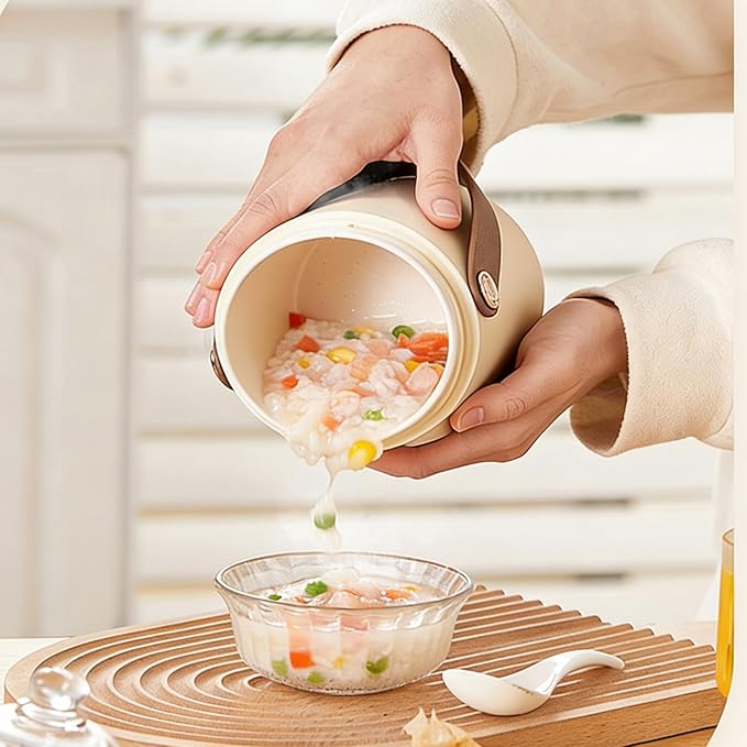Electric Stew Pots Portable Soup Insulation Bucket Rice Cooker for Cooking Keeping Warm Easy to Use Electric Stew Pot