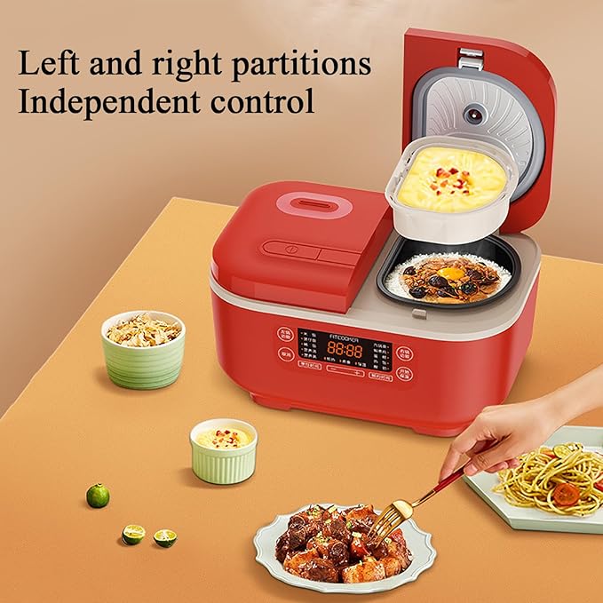 Professional Electric Rice Cooker - Precise Dual-Sense Temperature Control 1.5L+1.5L Multi-Function Home Double Inner Integrated Rice Cooker with 12H Appointment