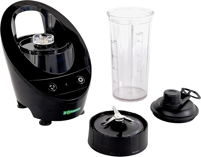 Yonanas Personal Blender with 13.5-Ounce Portable Cup and Drinking Lid for Shakes and Smoothies BPA Free 300-Watts Black