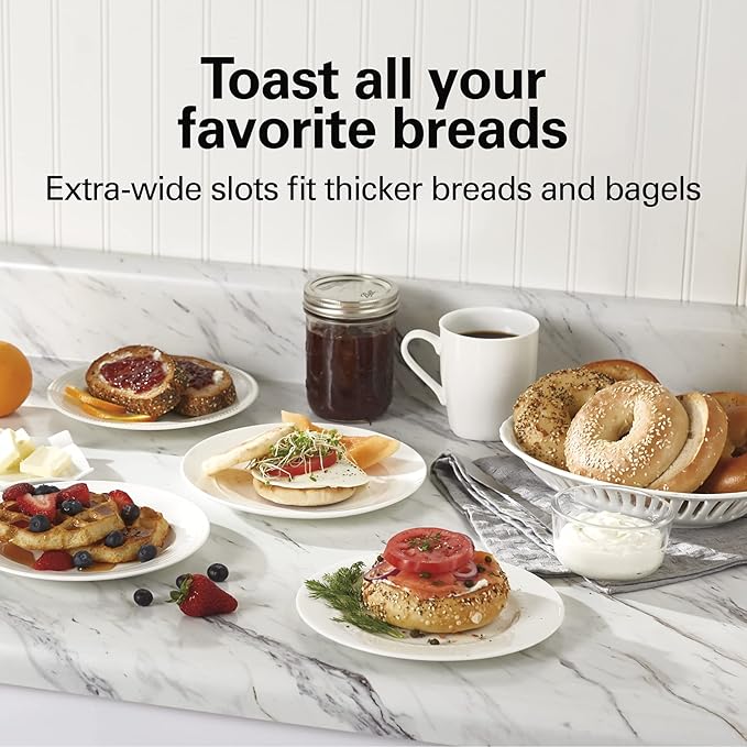 Hamilton Beach 2 Slice Toaster with Extra Wide Slots and Electric Automatic Can Opener Bundle