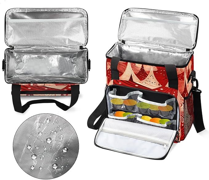 Mystical Christmas Tree Coffee Maker Carrying Bag Travel Storage Bag Compatible with K-Mini or K-Mini Plus Single Serve Coffee Brewer Carrying Case with Multiple Pockets &amp Shoulder Strap