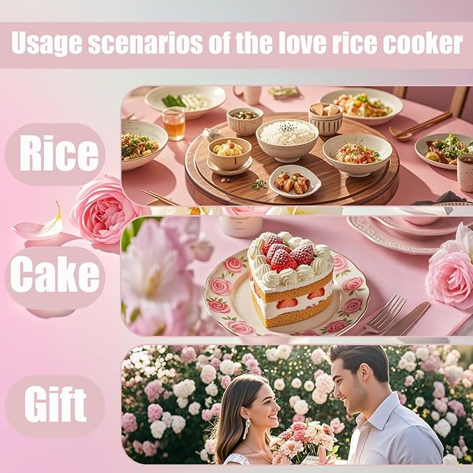 Pink Rice Cooker Smart Rice Cooker 8 Cup With Delay Preset Timer And Auto Thermostat Gifts Keep Warm For Brown Rice Yogurt Cake Tomato Soup
