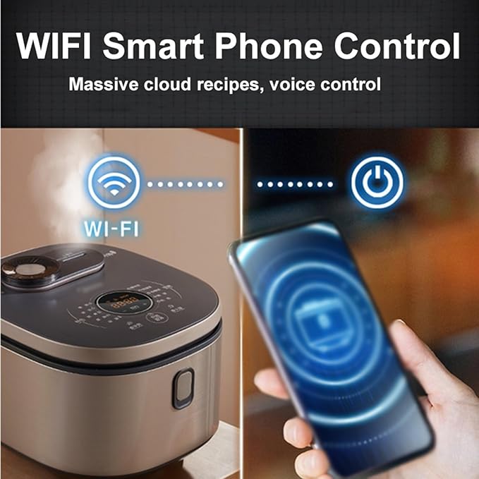 GRFIT 4L Rice Cooker Mobile Phone Smart Control MultiFunction Electric Rice Cooker Home Non-Stick Cooker APP Touch jinyi2016SHOP-1998