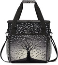 Butterfly Tree Coffee Maker Carrying Bag Artistic Butterfly Travel Storage Bag Compatible with K-Mini or K-Mini Plus Single Serve Coffee Brewer Carrying Case with Multiple Pockets &amp Shoulder Str