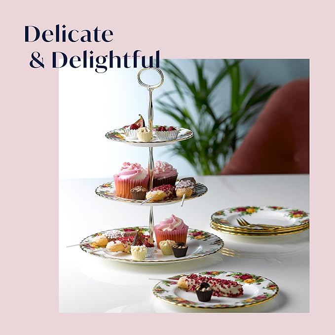 Royal Albert Old Country Roses Cake Stand Three-Tier