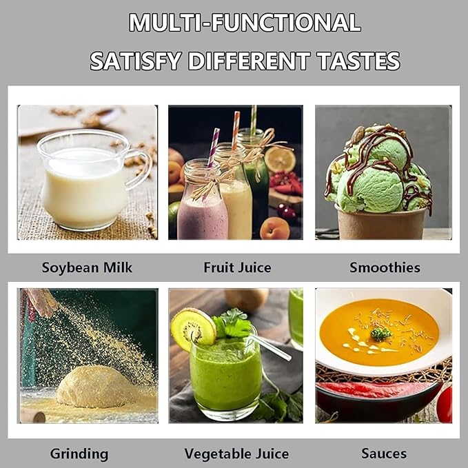 Blender Smoothie Maker &amp Soy Milk Machine 2900w Smoothie Mixer Professional Blender 11l/15l/19l Food Processors With Stainless Steel Knives 7 Adjustable Speeds/Max 48000rpm15L