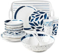 Lenox 895324 Blue Bay Melamine 20-Piece Dinnerware Set Lightweight Melamine Material