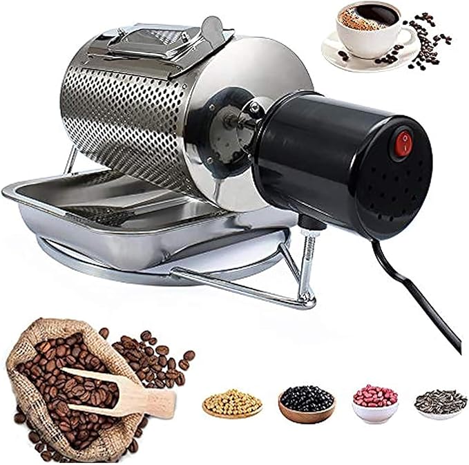 Electric Coffee Bean Roaster Machine250g Stainless Steel Roasting MachineHousehold Coffee Bean Roaster Roasting Machine for Coffee Lover
