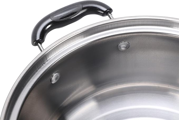 5 Piece Stainless Steel Cookware Set Pots with Glass Lids Kitchen Cooking Set Premium Pot with Transparent Covers for Home Cooking