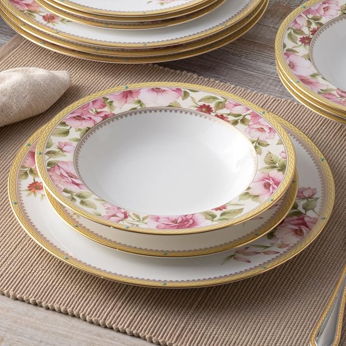 Noritake Hertford 12-Piece Dinnerware Set Service for 4