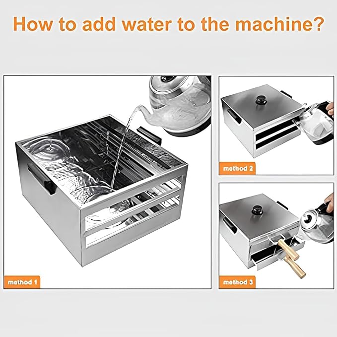 Double-Layer 304 Stainless Steel Household Rice Noodle Roll Machine Household Mini Small Rice Noodle Roll Drawer Rice Noodle Machine
