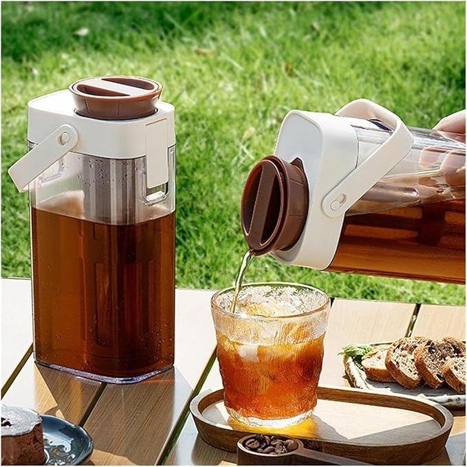 Cold Brew Coffee Pot 1000ml Iced Coffee Maker Cold Brew Jar Leak Proof Container Large Capacity Cold Water Kettle Kitchen Tools