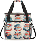 Colorful Santa Claus Coffee Maker Carrying Bag Xmas Santa Claus Travel Storage Bag Compatible with K-Mini or K-Mini Plus Single Serve Coffee Brewer Carrying Case with Pockets &amp Shoulder Strap