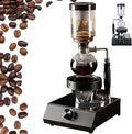 Vacuum Siphon Coffee Maker Siphon Coffee Maker With Halogen Lamp Heater Durable Glass endure temperature extremes crack resistance &amp Adjustment Temperature for home and professional cafe