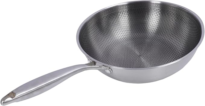 Focket Stainless Steel Pots and Pans Set 3 Pieces Kitchen Kitchen without Sticks with Stock Frying Pan Pan for Home Dishwasher with Versatile Cooking Options