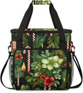 Christmas Flowers Coffee Maker Carrying Bag Gothic Flowers Travel Storage Bag Compatible with K-Mini or K-Mini Plus Single Serve Coffee Brewer Carrying Case with Multiple Pockets &amp Shoulder Stra
