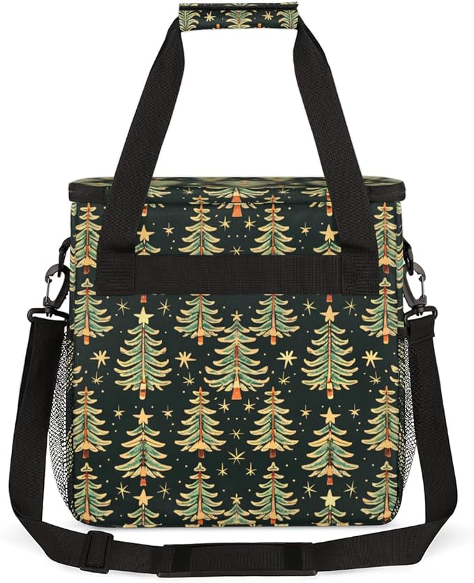 Magic Tree Christmas Coffee Maker Carrying Bag Portable Travel Storage Tote Bag Compatible with K-Mini or K-Mini Plus Single Serve Coffee Brewer Carrying Case with Multiple Pockets &amp Shoulder St