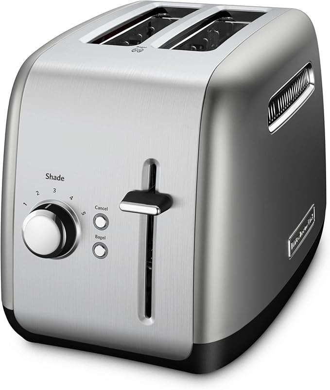 KitchenAid 12 Cup Coffee Maker + 2 Slice Toaster Silver