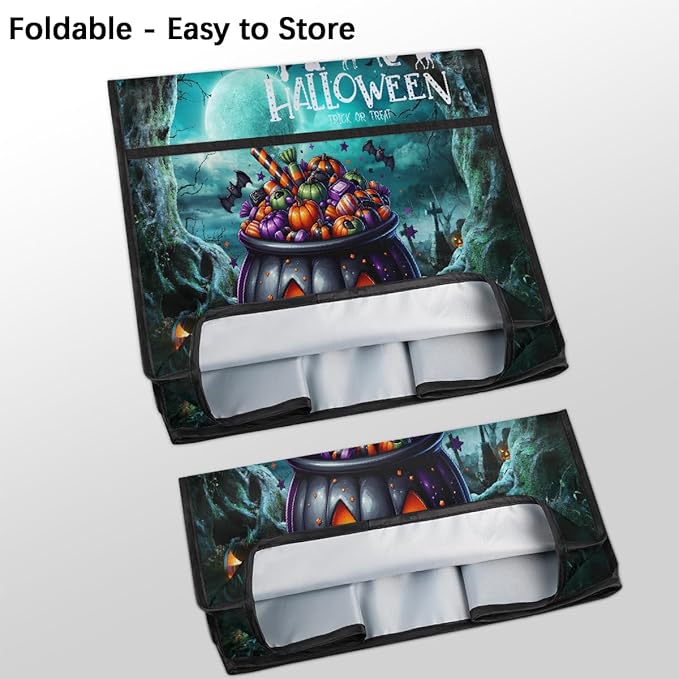 cfpolar Kitchen Aid Mixer Cover Compatible with 6-8 Quarts Halloween Bat Pumpkin Forest Stand Mixer Cover Kitchen Aid Mixers Accessories Appliance Organizer Bag Dust Covers with Zipper Pocket
