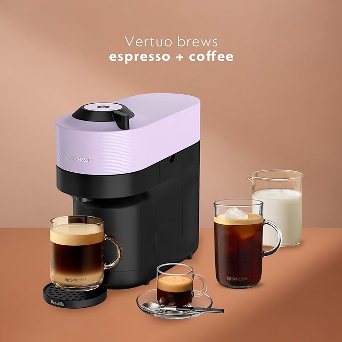 Nespresso Vertuo Pop+ Bundle by Breville Lilac