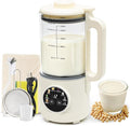 8-in-1 Nut Milk Maker Machine 50oz Glass Soy Almond Oat Milk Maker with 20 Blades Delay Timer Constant Temperature Self-Cleaning Overheat Protection Recipe Included