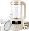 Nut Milk Maker Machines TER 10-in-1 Automatic Soy Milk Maker Glass