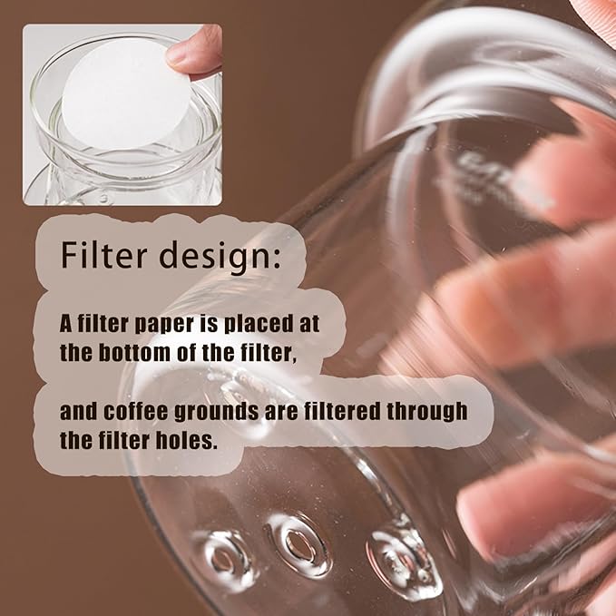 Cold Brew Drip Tower Iced Coffee Cold Brew Coffee Drip Tower Cold Brew Maker Manual Cold Brew Coffee Ice Drip Coffee Maker Large Capacity Cold Brew Coffee Maker for Commercial(Size:600mlColor:A)