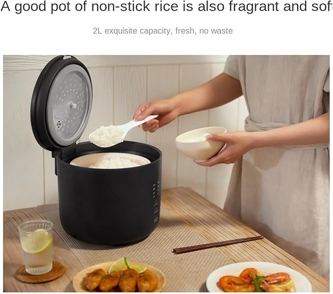 GRFIT Household 2L Rice Cooker Multifunctional Automatic Kitchen Cooker 1-2 People Small Electric Rice Cookers (Color : A) jinyi2016SHOP-1998