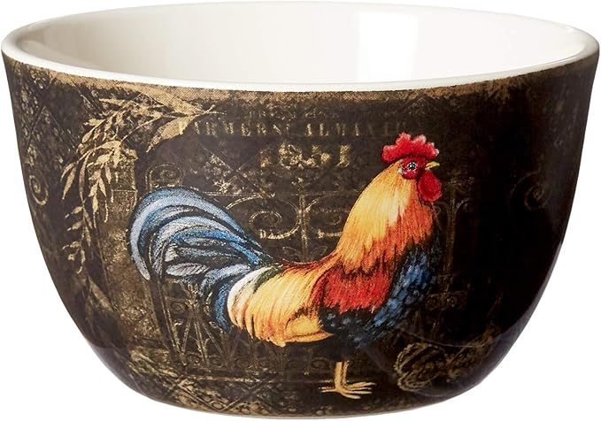 Certified International Gilded Rooster 16 pc Dinnerware Set Service for 4