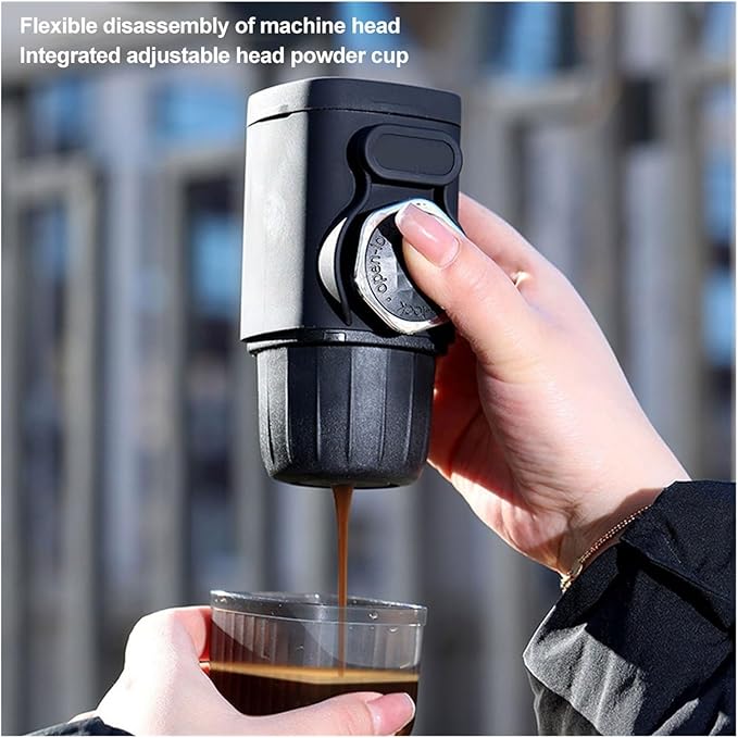 Portable Espresso Maker - Manual Espresso Machine for Travel - Hand Pressure Coffee Machine