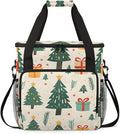 Christmas Gift Coffee Maker Carrying Bag Modern Tree Travel Storage Bag Compatible with K-Mini or K-Mini Plus Single Serve Coffee Brewer Carrying Case with Multiple Pockets &amp Shoulder Strap