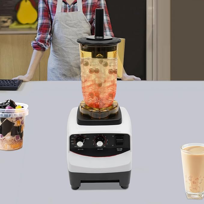 4 in 1 Tea Brewing Machine Bubble Tea Machine Milkshake Blender Smoothie Maker Machine Multifunction Food Blender Brew Cream Milk Shaker